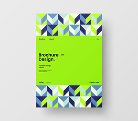 Abstract corporate identity report cover. Geometric vector business presentation design layout. Amazing company illustration brochure template.