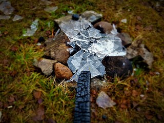 Frozen campfire