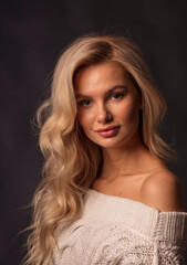 Fototapeta premium studio portrait of a young woman