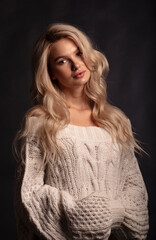Fototapeta premium studio portrait of a young woman
