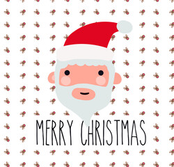 Design of a Christmas pattern. Fun design to decorate Christmas.