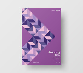 Abstract corporate identity report cover. Geometric vector business presentation design layout. Amazing company illustration brochure template.