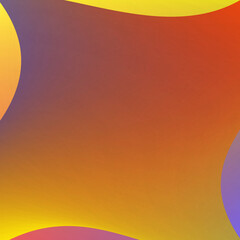 Abstract minimalist trendy sunset style background. Graphic design color mesh, geometric fluid frame simple abstract wallpaper, light sunset colors pink, purple, yellow and blue shades