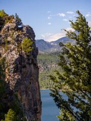 View of the green canyon near the Turkish city of Manavgat