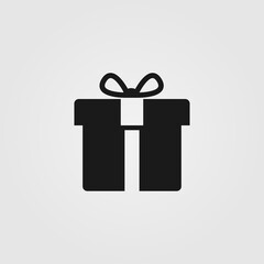 Christmas gift icon in line design style. Shopping, birthday symbol.