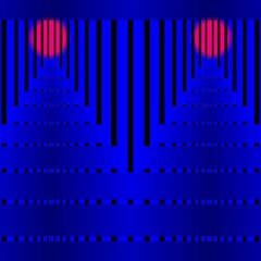 shades of bright neon blue and purple pink colored abstract patterns shapes and design 