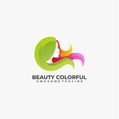 Obraz premium Beauty colorful illustration abstract logo