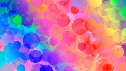 abstract colorful background with bubbles