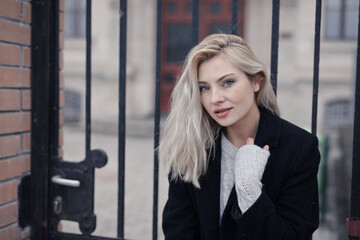 portrait of a beautiful blond woman