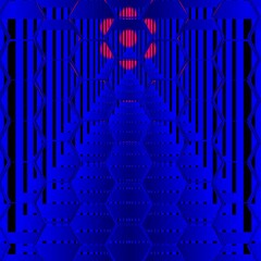 shades of bright neon blue and purple pink colored abstract patterns shapes and design 