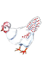 French Hen for 12 Days of Christmas Charms