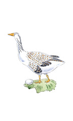 Goose with egg for 12 Days of Christmas Charms