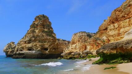 Fototapeta na wymiar Badestrand an der Algarve
