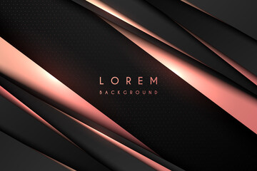 Abstract pink gold and black luxury background