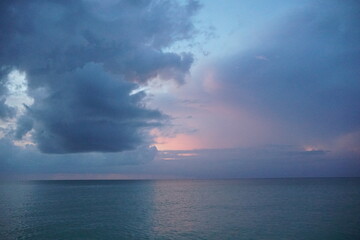 sunset, mexico, rio lagartos, nature
