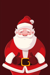 merry christmas santa claus character celebration