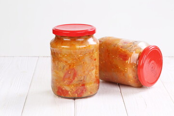 Eggplant caviar in a glass bowl