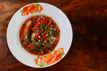 Canned Fish Salad,  Spicy of Thai food