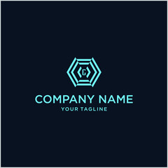 abstract lettering symbol design logo