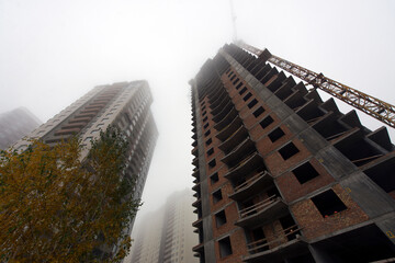 Construction site. production of apartments, social housing.