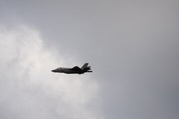 F35 on overcast sky Fort Lauderdale air and Sea Show