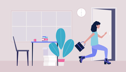 End of the working day