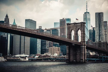 Abwaschbare Fototapete Brooklyn Bridge New York © Alex