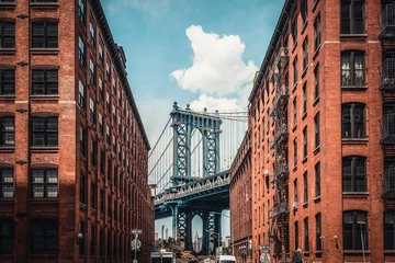 Fototapeten Manhattan Bridge New York © Alex