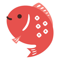 かわいい鯛のイラスト