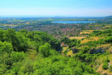 Obraz premium Cheddar Gorge on a sunny day, England