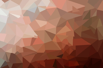 Abstract triangular background with colorful gradient shapes. Bright mosaic modern geometric design. beautiful relief surface. orange low poly texture