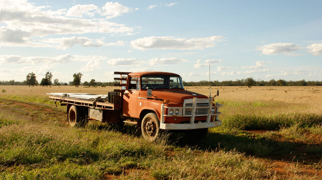 old truck in the field