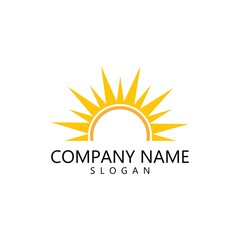 Fototapeta premium sun illustration logo