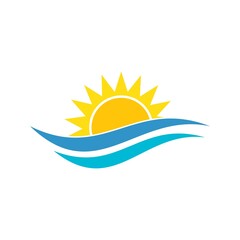 sun illustration logo