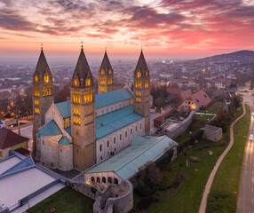 beautiful view of Church in Pecs