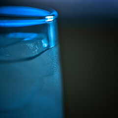 Macrophotograph of Condensation on the side of flute.  First in a Series