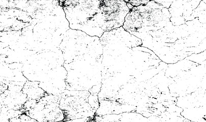 Scratched and Cracked Grunge Urban Background Texture Vector. Dust Overlay Distress Grainy Grungy Effect. Distressed Backdrop Vector Illustration. Isolated Black on White Background. EPS 10.