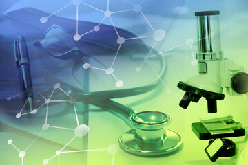 medical science research , healthcare examination concept 