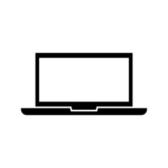 laptop vector icon on white backround