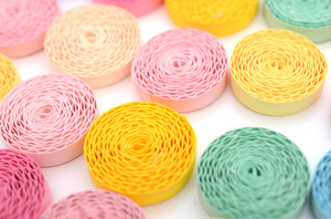 Colorful quilling paper texture