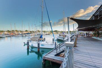 Cullen Bay Marina yachts in Darwin
