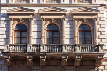 Lviv. Architecture in the old town.