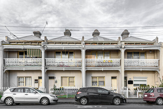 Row Of Melbourne Terrace Houses