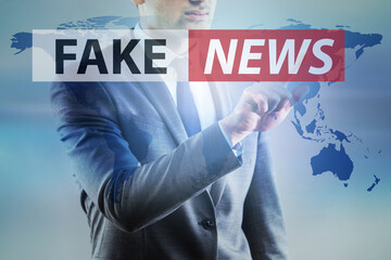 Fake news concept in information manipulation concept