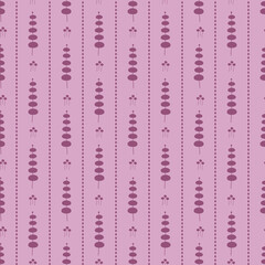 Geometric Purple Eucalyptus Striped Seamless Pattern Background