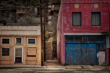 Burnt and Abandoned Stores and Storefronts in Miami Arizona