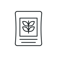 fertilizer gardening icon vector illustration