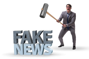 Fake news concept in information manipulation concept