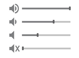 Sound bar slider. vector illustration