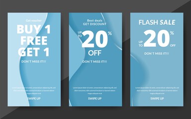 Flash sale discount banner template promotion, end of season special offer banner, template design for media promotions and social media promo, vector illustration.